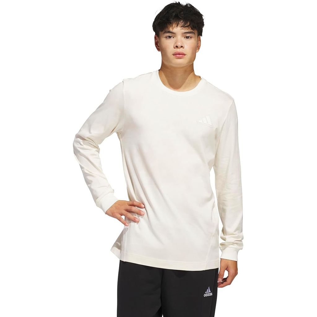 Áo dài tay Adidas Chính Hãng - Tech Long-Sleeve Sportswear T-Shirt - Màu Be | JapanSport JN3948