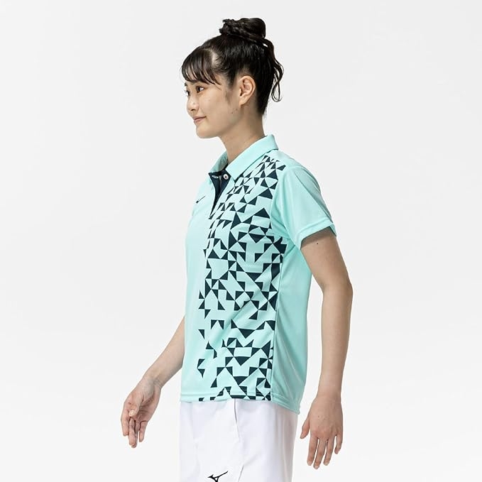 Áo Polo Mizuno Nữ Chính Hãng - Game Shirt - Màu Xanh | JapanSport 62JAC227-20