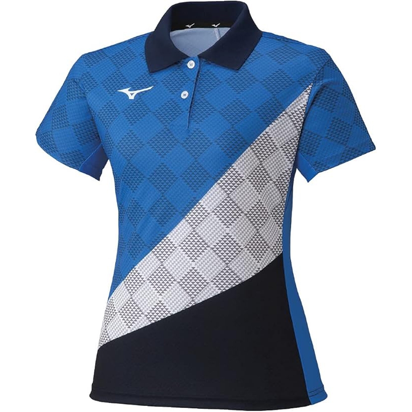 Áo Polo Mizuno Nữ Chính Hãng - Game Shirts - Màu Xanh | JapanSport 62JA1701-22