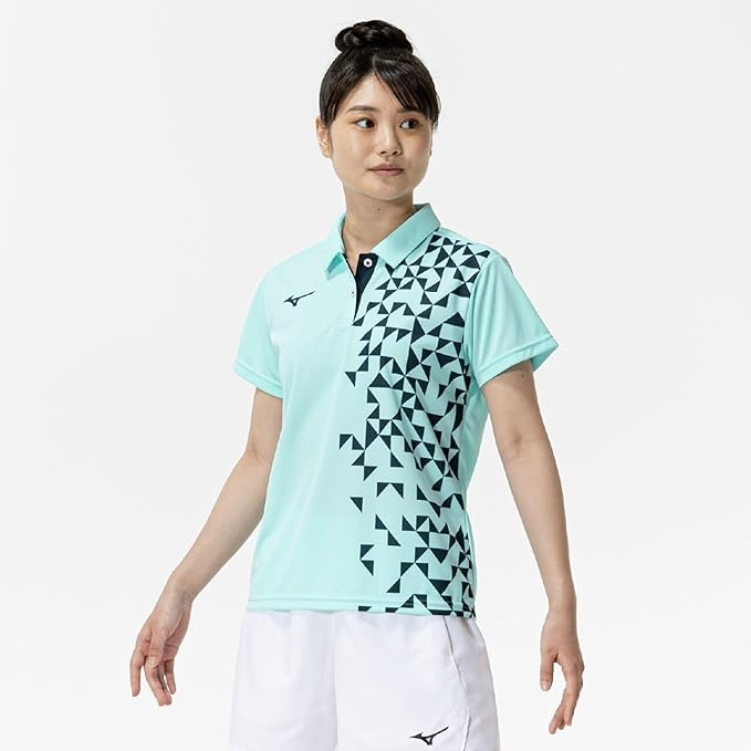 Áo Polo Mizuno Nữ Chính Hãng - Game Shirt - Màu Xanh | JapanSport 62JAC227-20