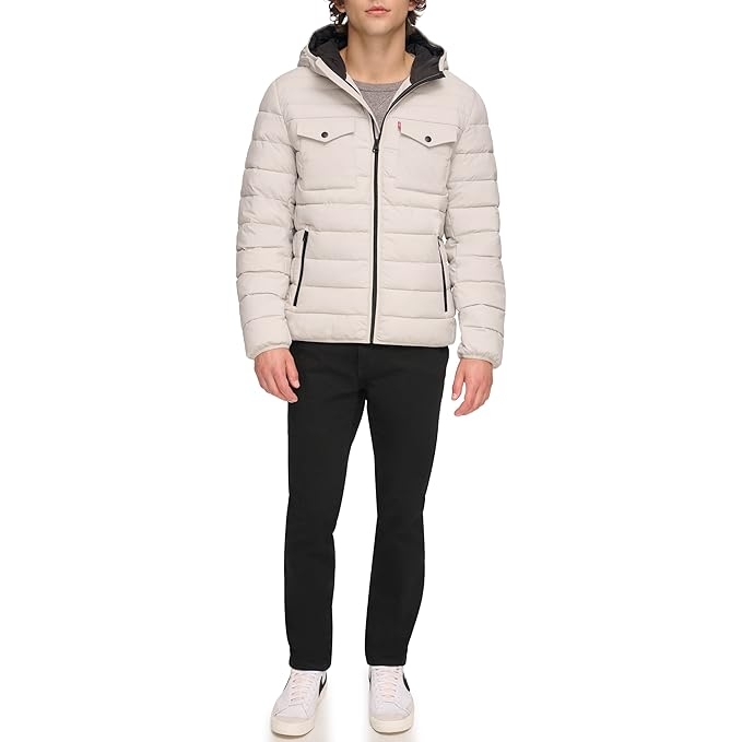 Áo Khoác Levi's Chính Hãng - Men's Puffer - Màu Be | JapanSport LM2RP401-ice