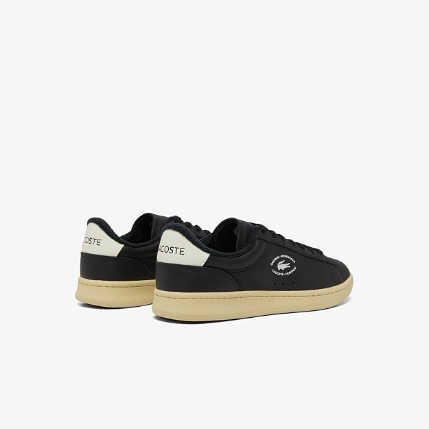 Giày Lacoste Nữ Chính Hãng - Carnaby Set Leather Sneakers - Màu Đen | JapanSport 7-48SFA00173E6