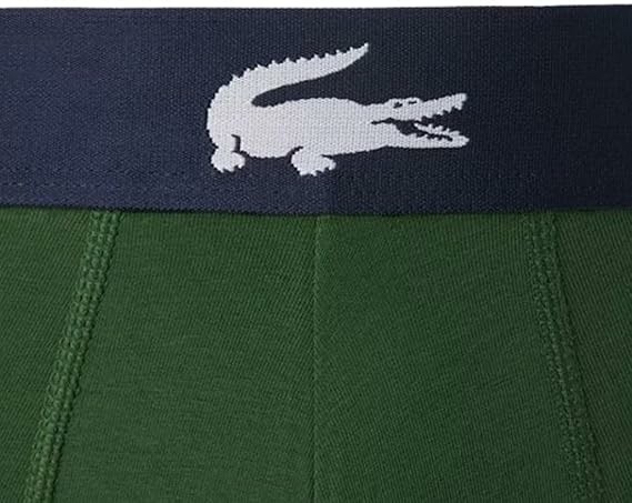 Quần Boxer Lacoste Chính hãng - 3-Pack Stretch Essentials - Màu White/Blue/Green | JapanSport 6H1295-51-P52