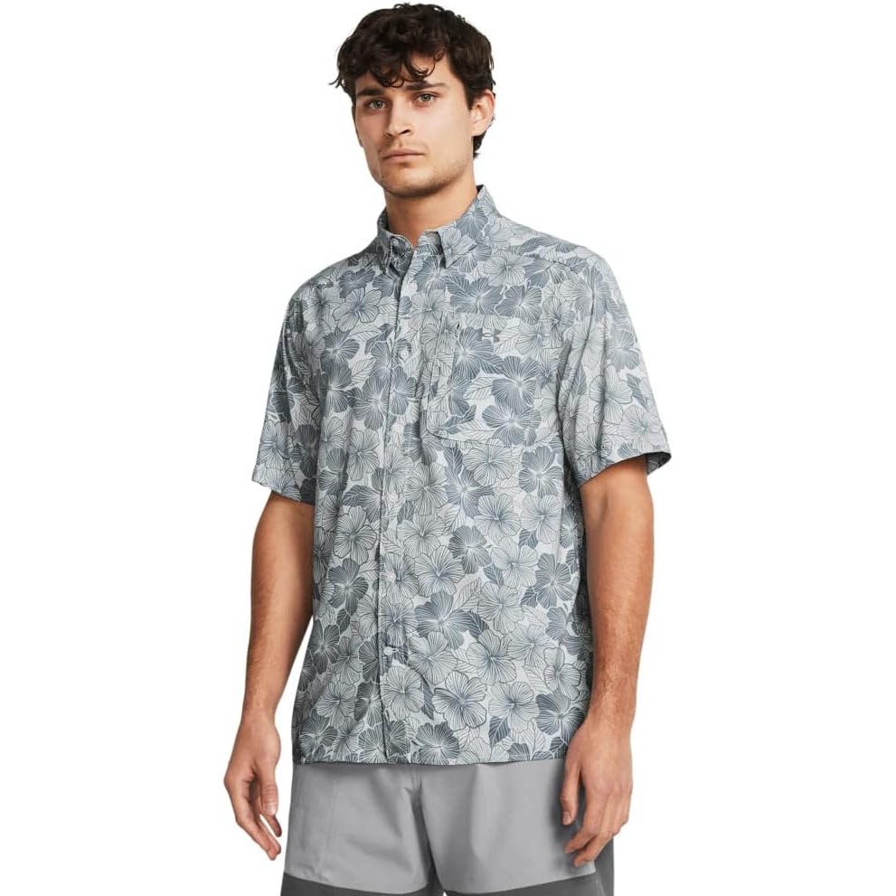 Áo Sơ mi Under Armour Chính hãng - Dockside Button Down Shirt - Màu Xám | JapanSport 1376577-014