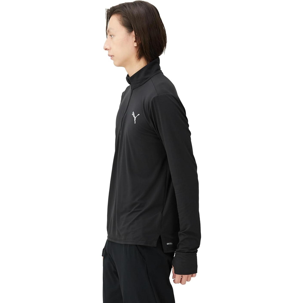 Áo Khoác Puma Nam Chính Hãng - Running Favorite 1/4 Zip - Màu Đen | JapanSport 524508-01