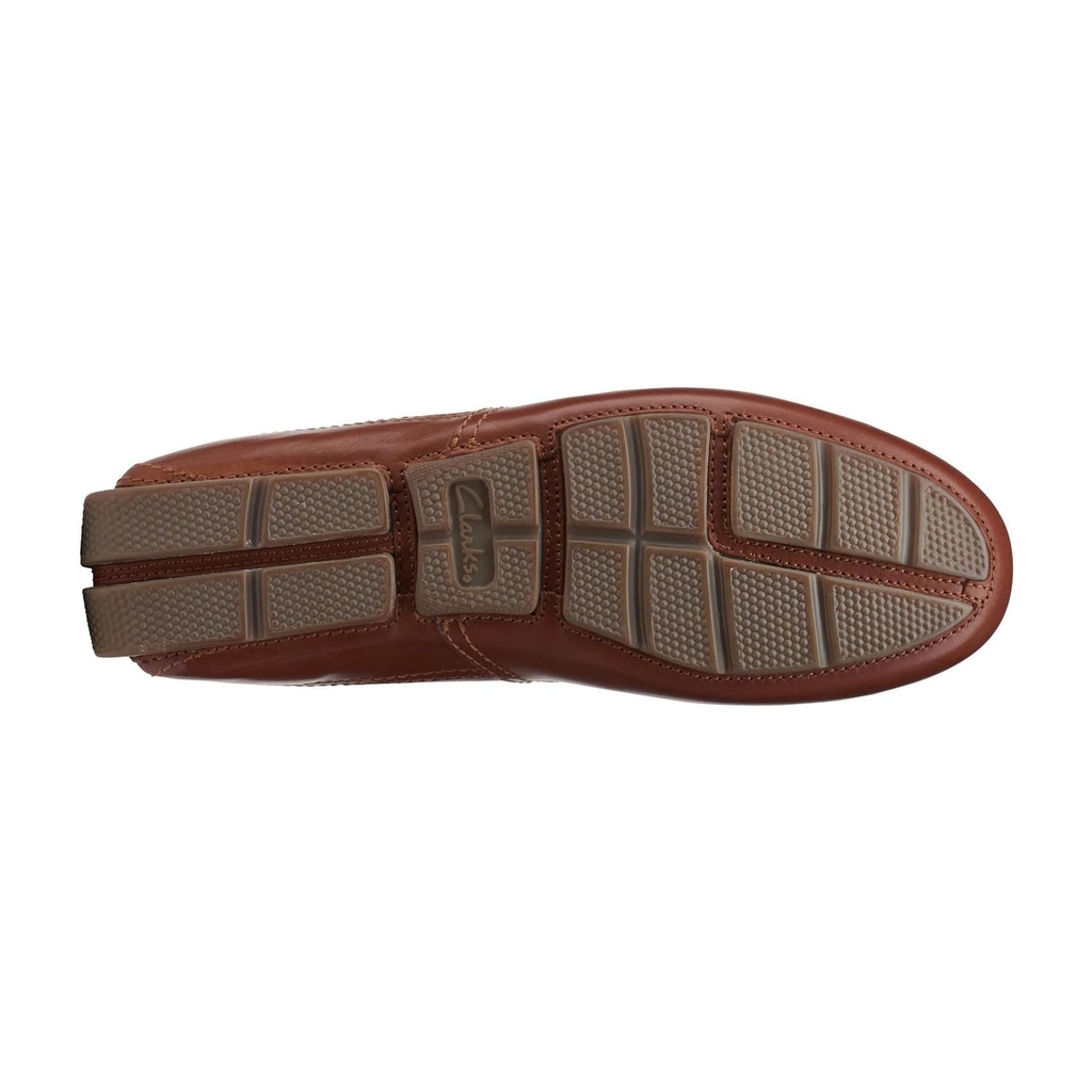 Giày Clark Nam Chính Hãng - Plain mens Driving Style Loafer - Màu Nâu | JapanSport 261-58703