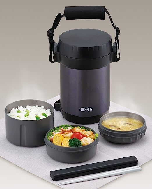 Hộp Cơm Giữ Nhiệt Thermos Chính Hãng - Stainless Lunch Jar - Midnight Blue | JapanSport JBG-2000 MDB