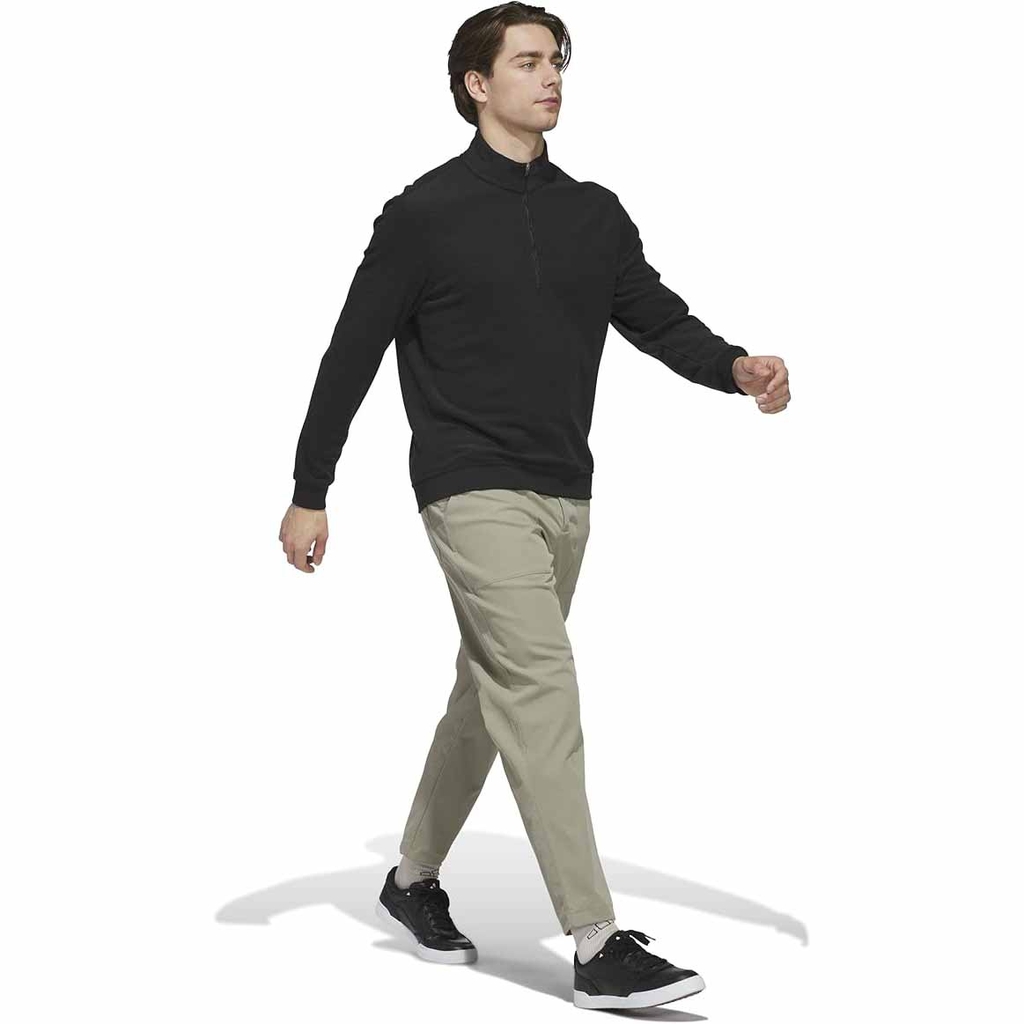 Áo Khoác Adidas Chính Hãng - Half Zip Pile Long Sleeve Golf Jacket - Màu Đen | JapanSport JN9092