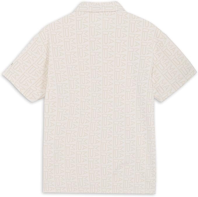 Áo Polo Puma Chính Hãng - Golf FOG Jacquard AOP Polo Shirt - Màu Be | JapanSport 633301-03