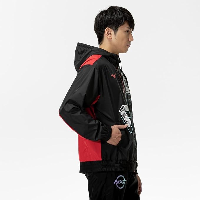 Áo Khoác Mizuno Chính Hãng - Training Wear Windbreaker Jacket Water-Repellent Jersey - Màu Đen | JapanSport 32JEC220-09