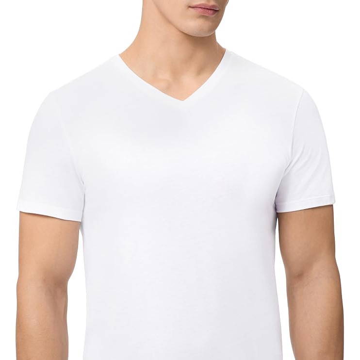 Bộ 3 áo Phông Nam Lacoste Chính Hãng - Chất thun cổ tròn bằng cotton, dáng slim fit - Đen/Trắng | JapanSport TH3374-51-BLG