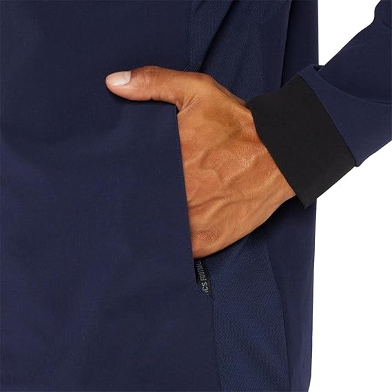 Áo Khoác Asics Chính Hãng - Soccer Wear Stretch Cross Soccer - Màu Xanh | JapanSport 2101a263-405