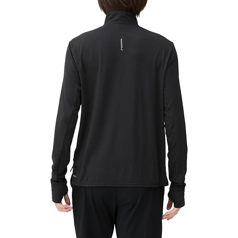 Áo Khoác Puma Nam Chính Hãng - Running Favorite 1/4 Zip - Màu Đen | JapanSport 524508-01