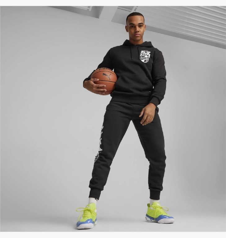 Áo Puma Nam Chính Hãng - Men's Basketball Hoops 2.0 Hoodie - Màu Đen | JapanSport 625248-01