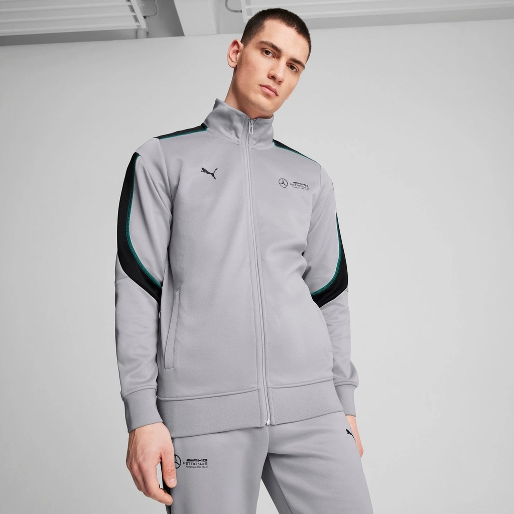 Áo Khoác Puma Chính Hãng - Puma Mercedes-AMG Petronas F1® MT7+ Track Jacket - Màu Xám | JapanSport 627316-02