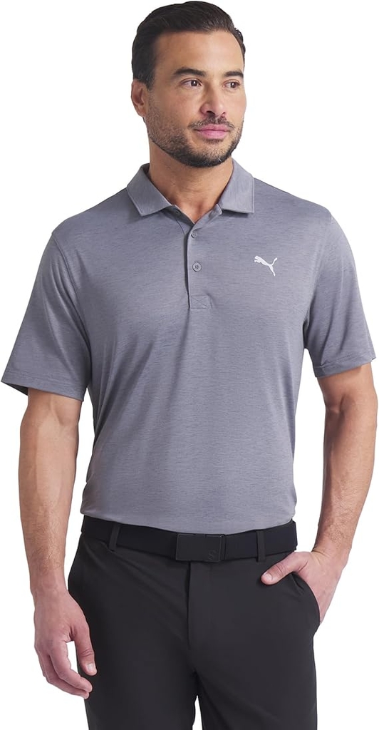 Áo Polo Puma Chính Hãng - Heather LC Polo 2.0 - Màu Xám | JapanSport 631607-03