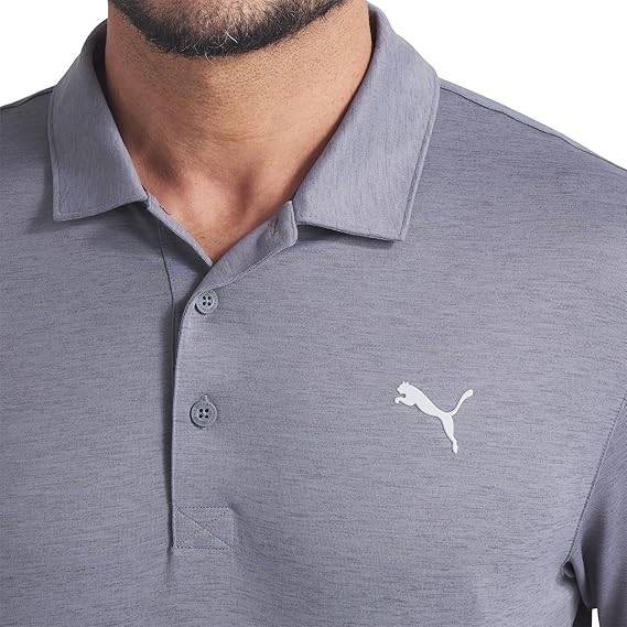 Áo Polo Puma Chính Hãng - Heather LC Polo 2.0 - Màu Xám | JapanSport 631607-03