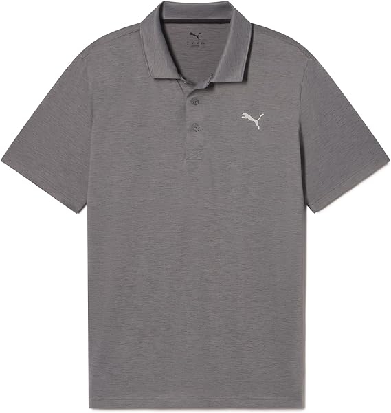 Áo Polo Puma Chính Hãng - Heather LC Polo 2.0 - Màu Xám | JapanSport 631607-03