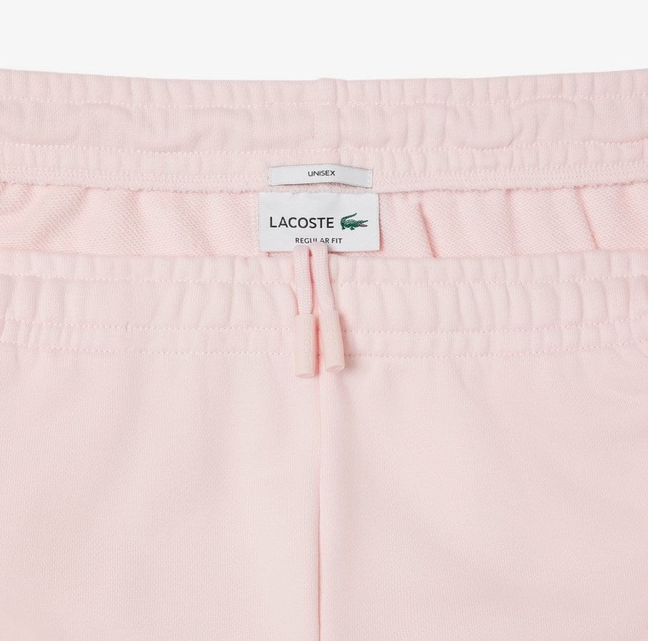 Quần Short Lacoste Chính hãng - Printed Cotton Fleece Shorts - Màu Hồng | JapanSport GH0990-51-T03