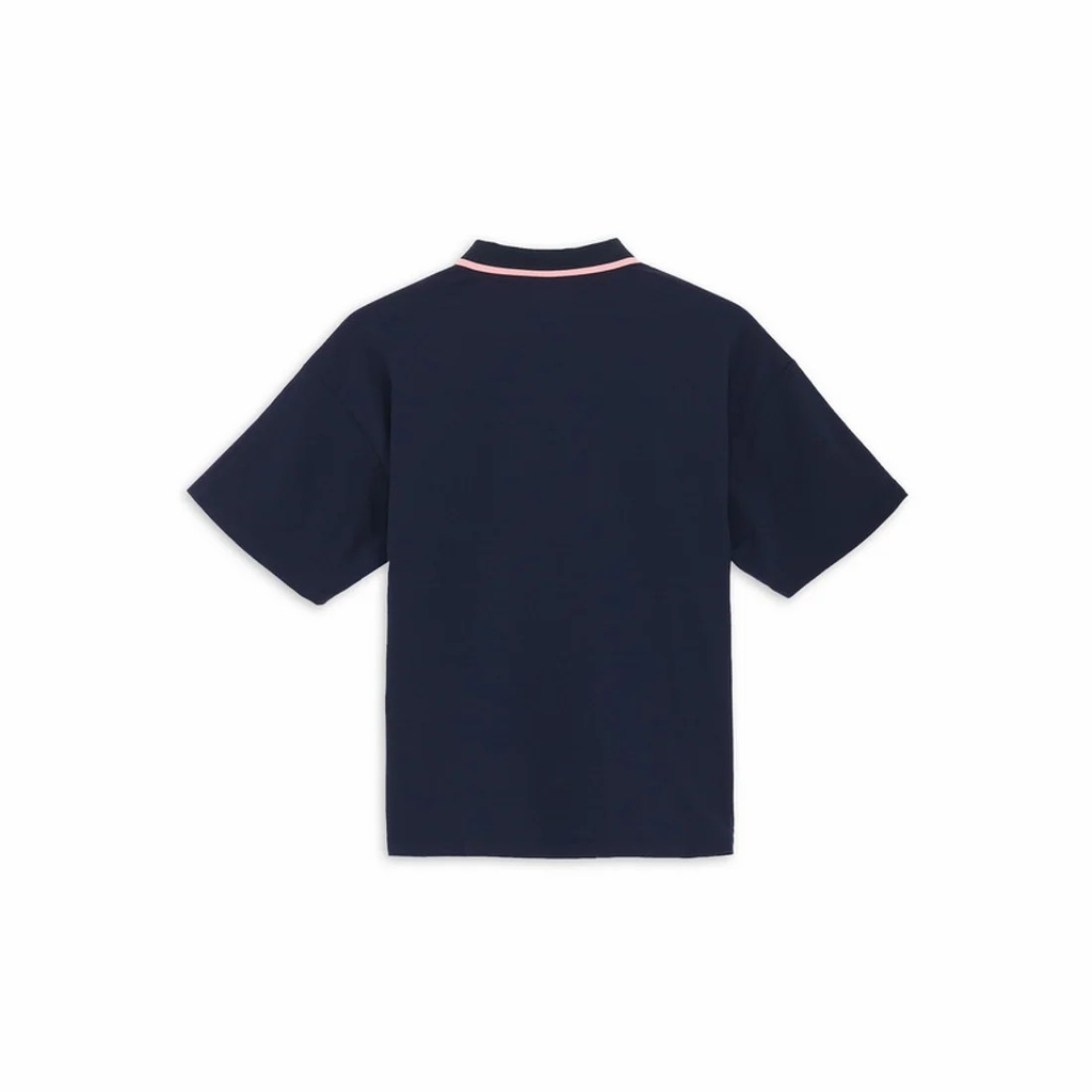 Áo Polo Puma Chính Hãng - Women's short-sleeved ribbed collar golf polo shirt FOG - Màu Navi | JapanSport  633352-02