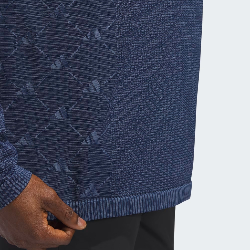 Áo Polo Adidas Nam Chính Hãng - Ultimate365 Tour PRIMEKNIT Long Sleeve - Màu Xanh | JapanSport HY1792