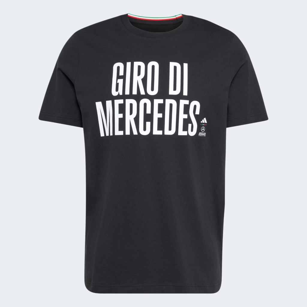 Áo Phông Adidas Nam Chính Hãng - MERCEDES - AMG PETRONAS FORMULA 1 TEAM GIRO DI MERCEDES TEE - Màu Đen | JapanSport KF0501
