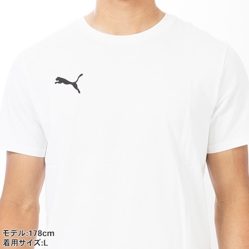 Áo Phông Puma Chính hãng - TEAMGOAL Casual T-Shirt - Màu Trắng | JapanSport 659376-04