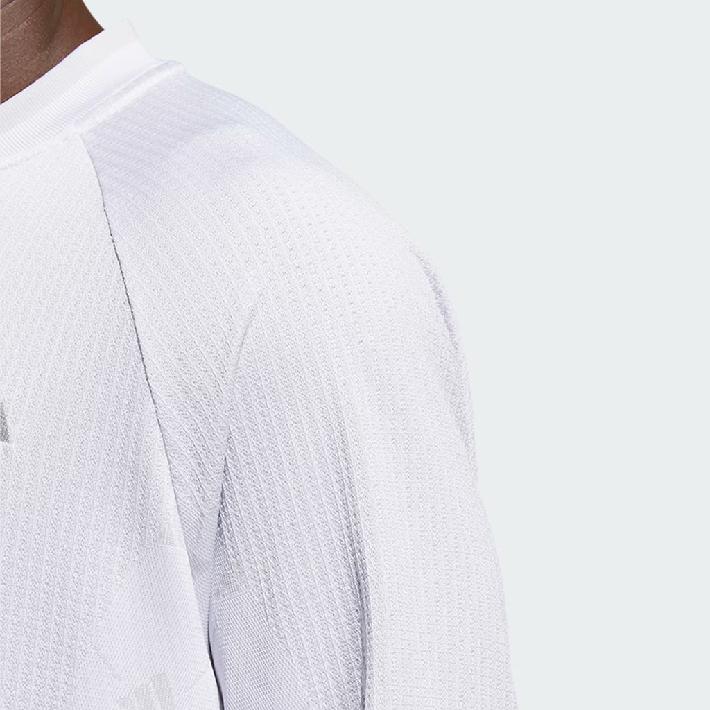 Áo Polo Adidas Nam Chính Hãng - Ultimate365 Tour PRIMEKNIT Long Sleeve - Màu Trắng | JapanSport IL9637