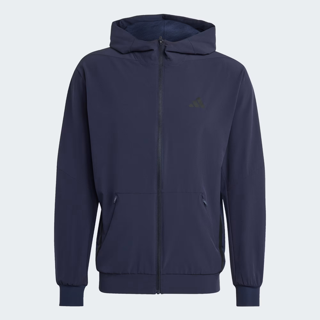 Áo khoác Adidas Chính Hãng - D4T WORKOUT FULL-ZIP HOODIE - Màu Navy | Japasport - KA4822
