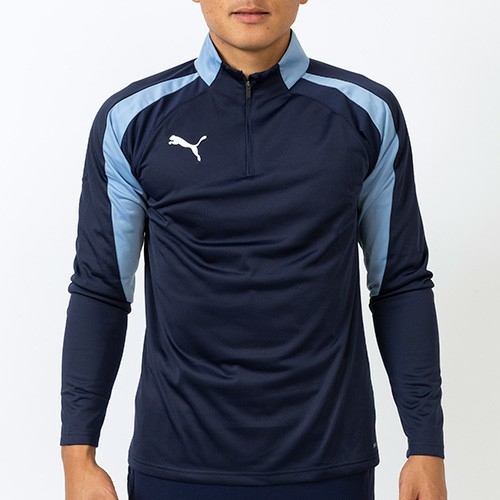 Áo Khoác Puma Nam Chính Hãng - INDIVIDUALLIGA 1/4 - Màu Navy | JapanSport 660196-06
