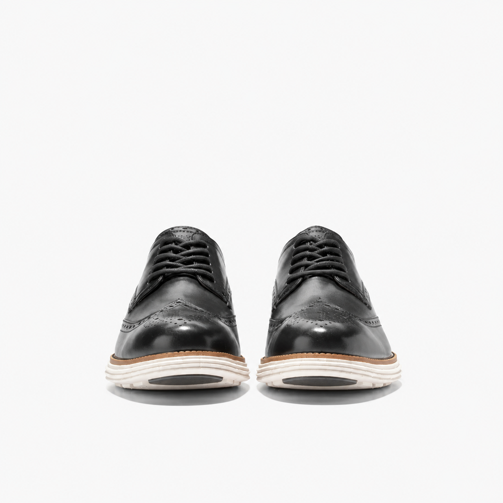 Giày Cole Haan Nam Chính Hãng - ØriginalGrand Remastered Wingtip Oxfords - Màu Đen | JapanSport C39598