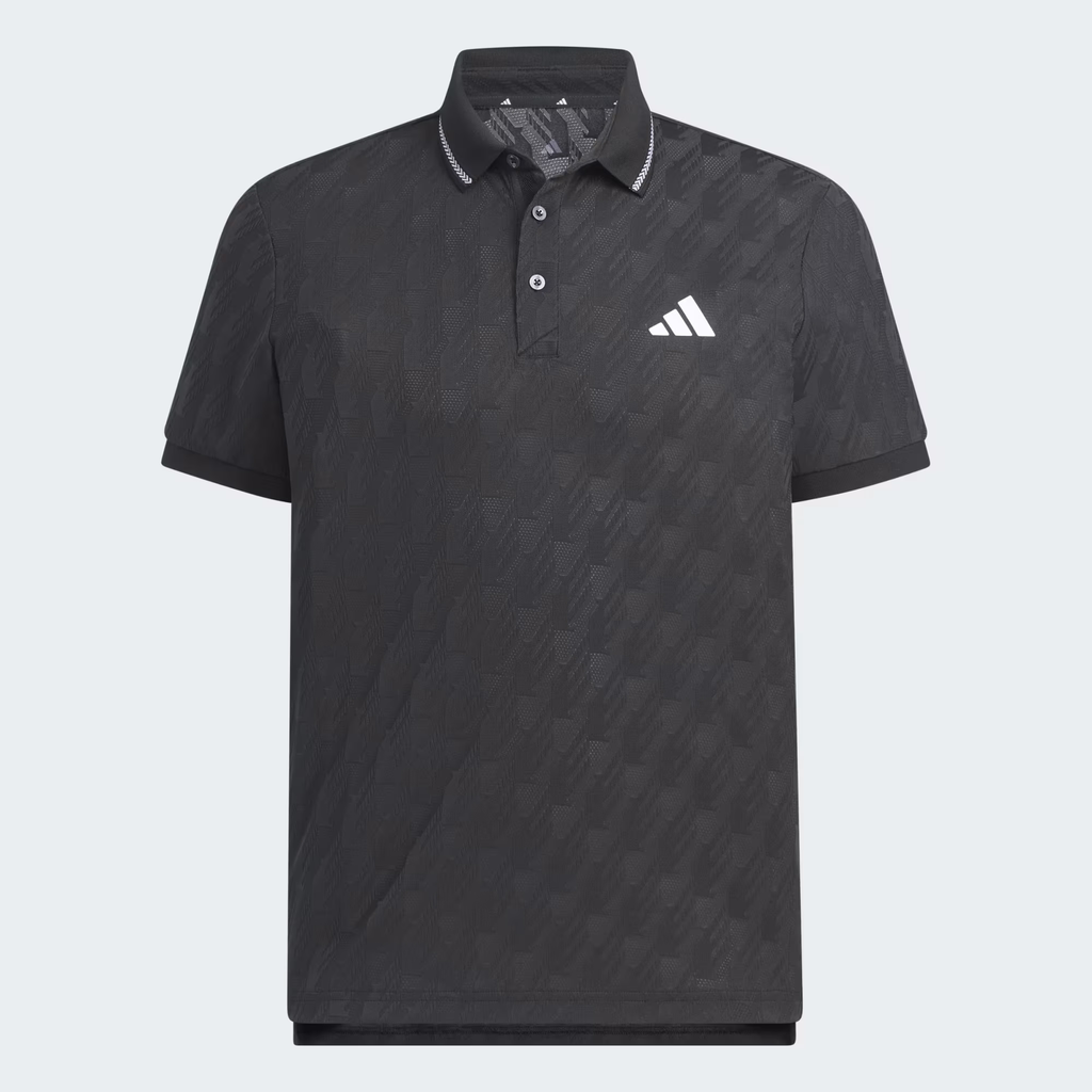 Áo Polo Adidas Nam Chính Hãng - JACQUARD SHORT-SLEEVE POLO SHIRT - Màu Đen | JapanSport JY8232