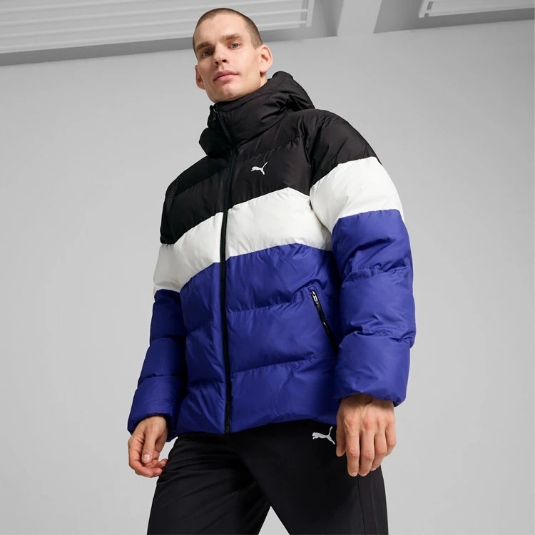 Áo Khoác Puma Nam Chính Hãng -  Poly Puffer - Màu Đen/Tím | JapanSport  684120-27