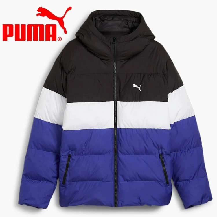 Áo Khoác Puma Nam Chính Hãng -  Poly Puffer - Màu Đen/Tím | JapanSport  684120-27
