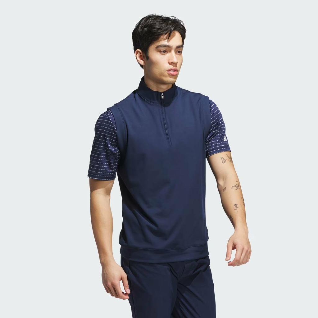 Áo Gile Adidas Chính Hãng - Ultimate365 Classic Quarter-Zip Vest - Màu Navy | JapanSport JL5327