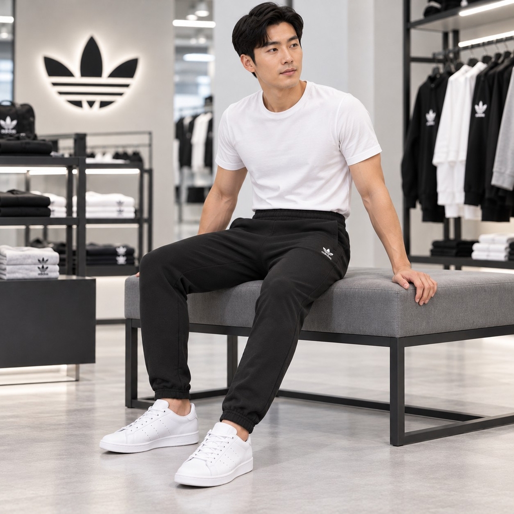 Quần Adidas Chính Hãng - Trefoil Essentials Pants - Đen | JapanSport   IY7361