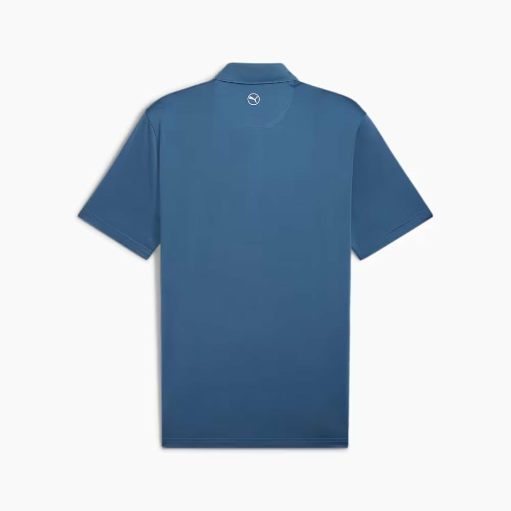 Áo Polo Puma Chính Hãng - Fair Isle Trim Polo Blue Horizon - Màu Xanh | JapanSport 627640-02