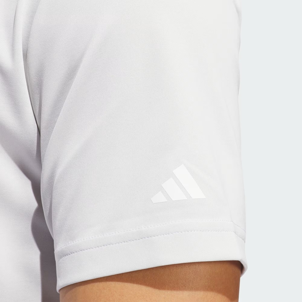Áo Polo Golf Adidas Nam Chính Hãng - Adi Performance Heathered Polo Shirt - Màu Trắng | JapanSport IU4487