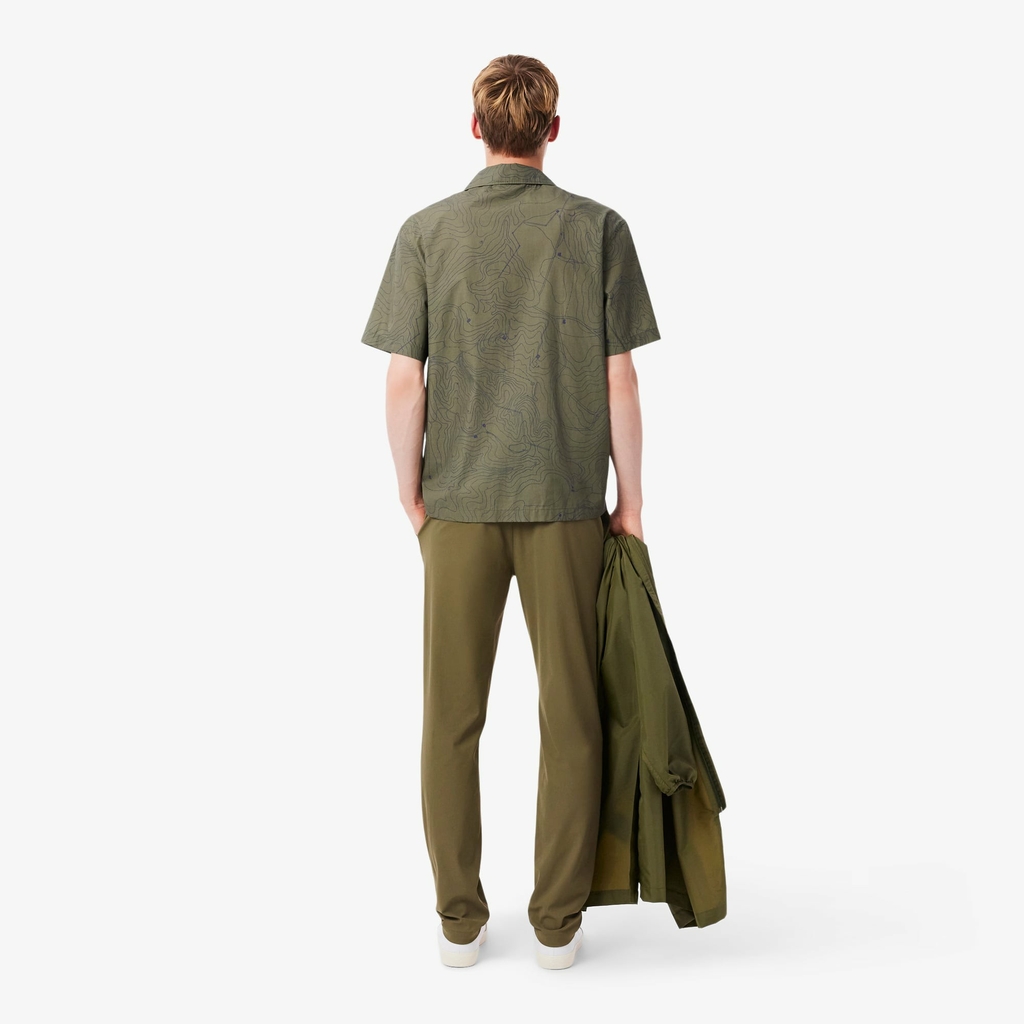 Quần Golf Lacoste Chính hãng - Men's Slim Fit Commuter Pants - Màu Olive | JapanSport HH1916-51-E9F