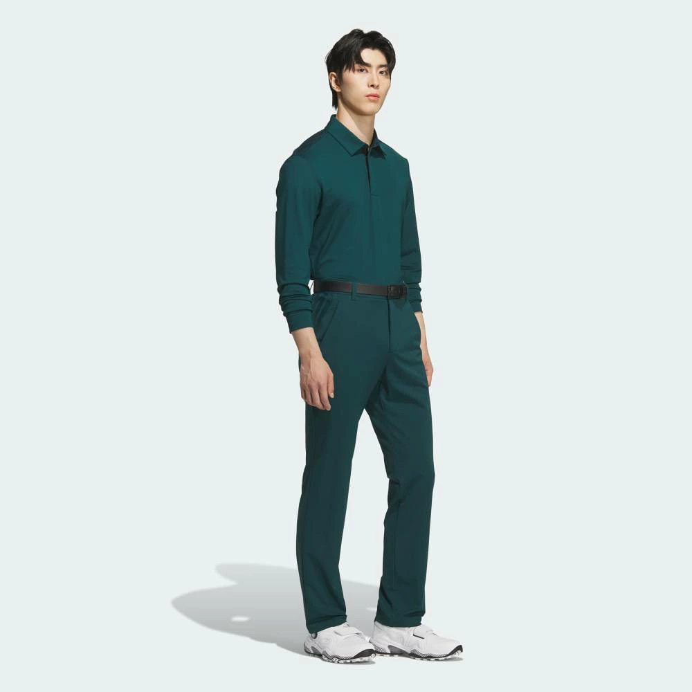Áo Dài Tay Adidas Nam Chính Hãng - Jacquard Polo Long Sleeve - Màu Xanh | JapanSport JN1237