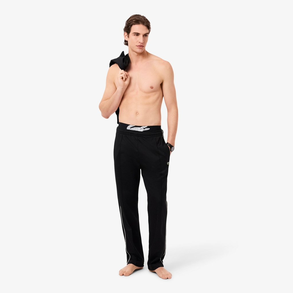 Quần Boxer Lacoste Chính hãng - 3-Pack Long Elastic - Màu Xanh/Xám/Đỏ | JapanSport 6H9302-51-W3T