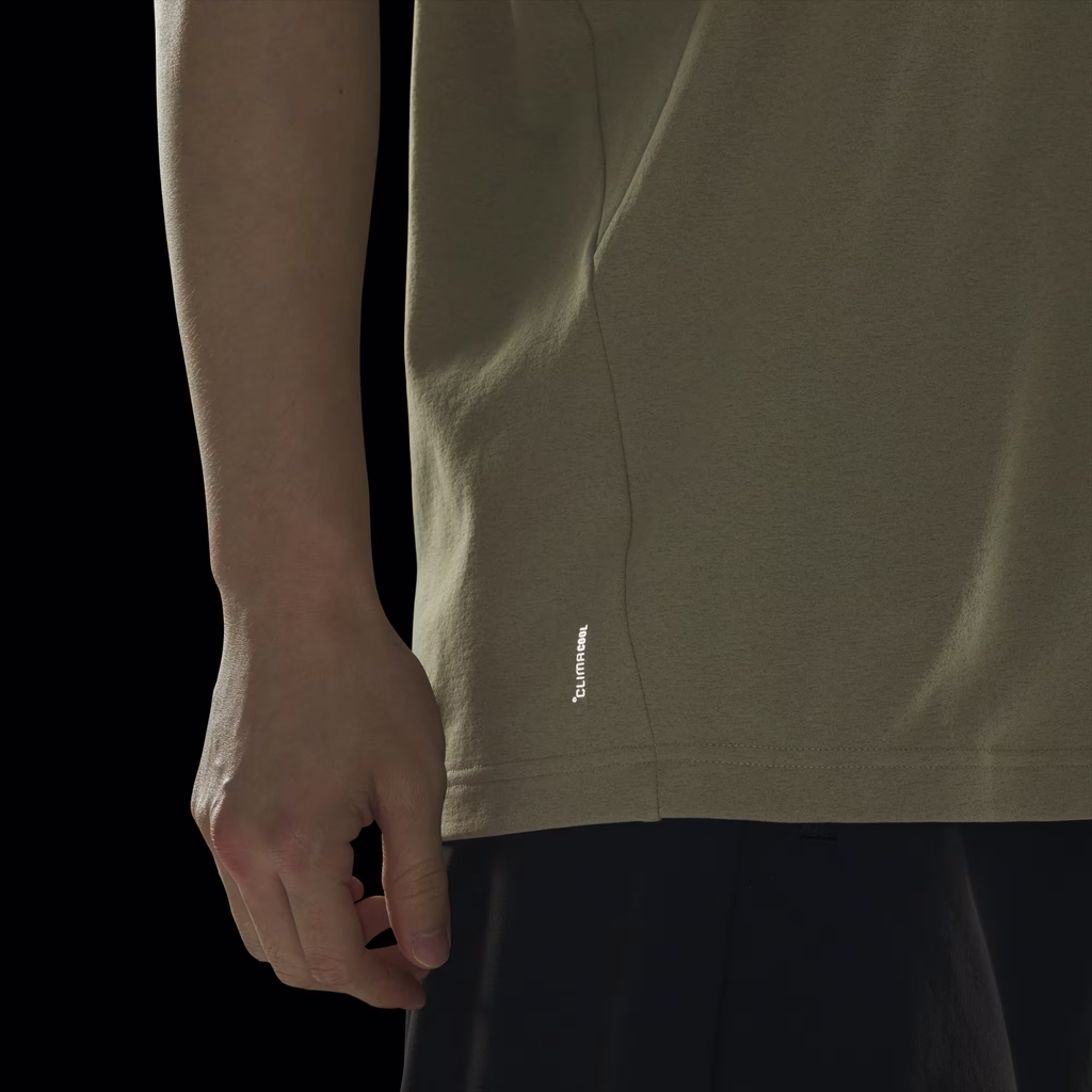 Áo Phông Adidas Nam Chính Hãng - ZNE Regular Fit CARAT Short-Sleeve T-Shirt - Màu Be  | JapanSport KG7406