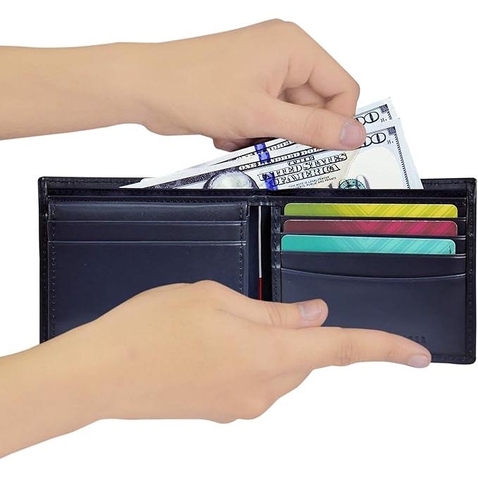 Ví Tommy Hilfiger Chính Hãng - Men's Leather Wallet - Màu Navy | JapanSport 31TL22X063-400