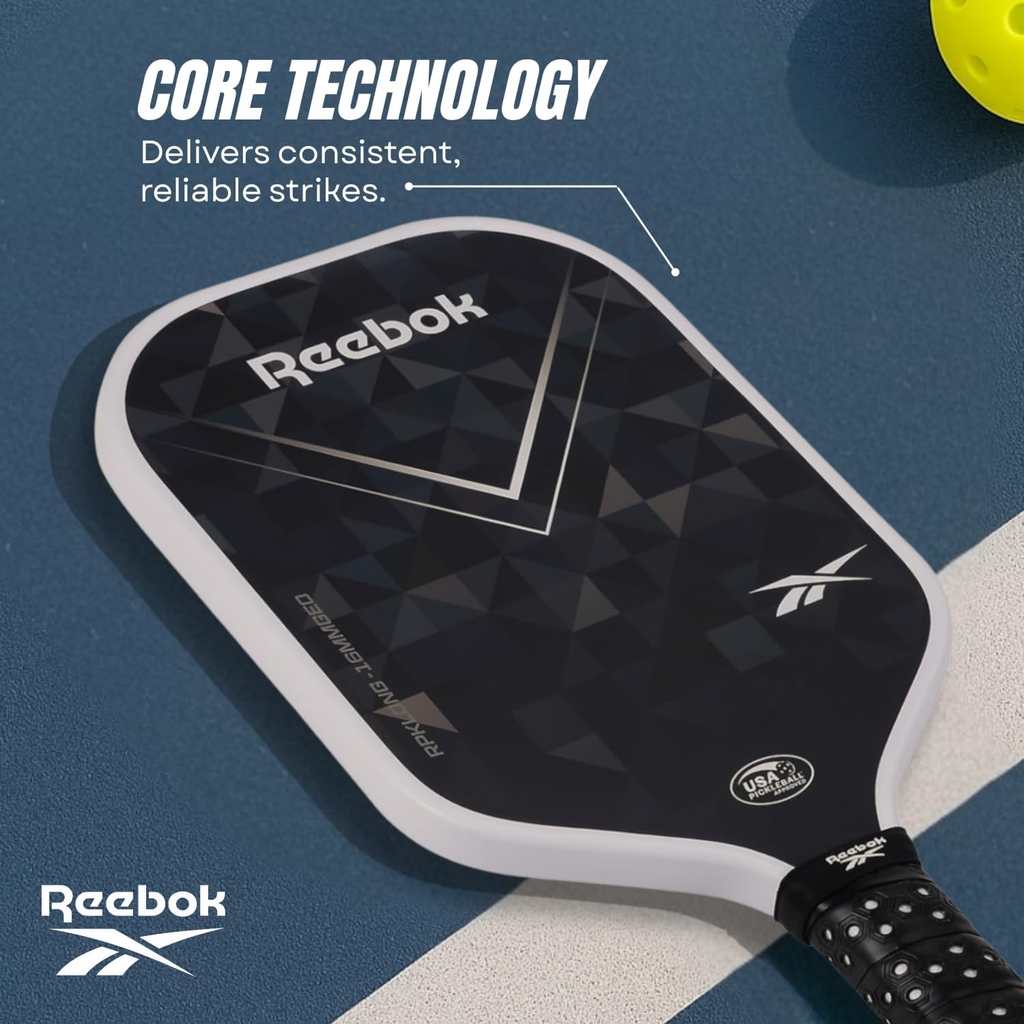 Vợt Reebok chính hãng | Pro Geo Elongated Paddle Carbon Fiber - Màu Đen | JapanSport