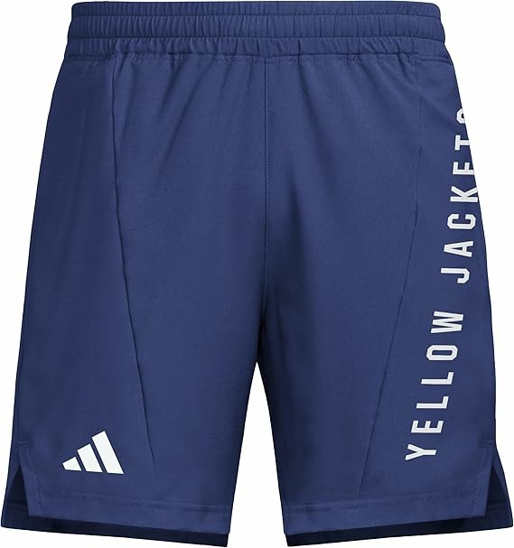 Quần Short Adidas Nam Chính Hãng - D4T Woven Kansas University - Màu Xanh | JapanSport JE4534