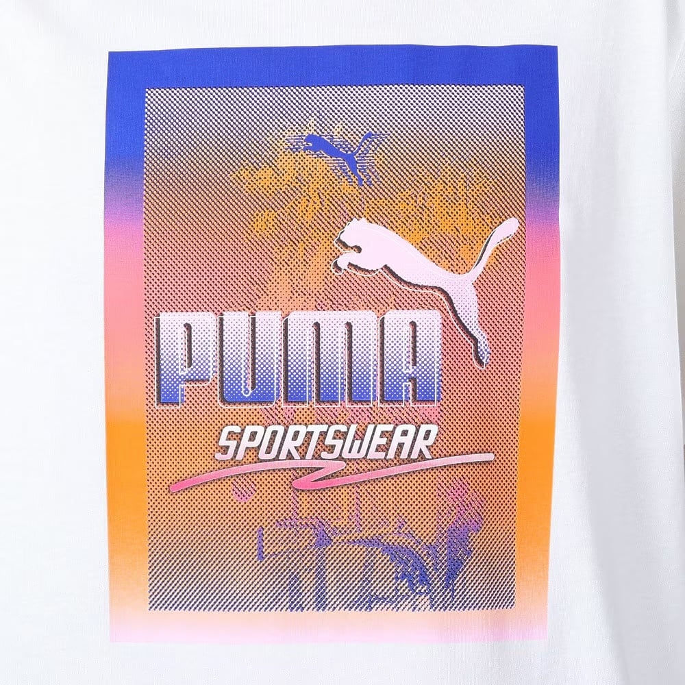 Áo Phông Puma Chính hãng - GRAPHICS Photo Print T-shirt - Màu Trắng | JapanSport 681161-02