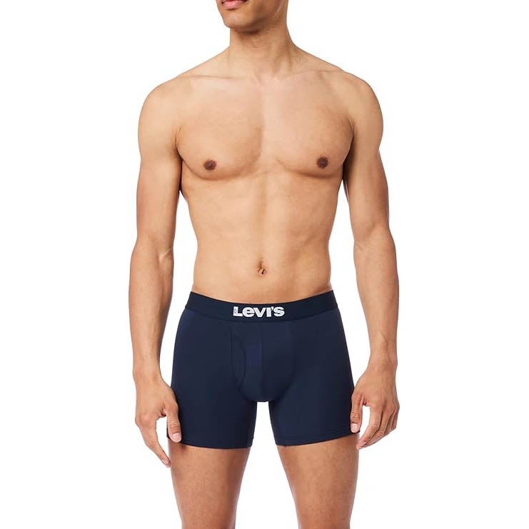 Bộ 5 Quần Boxer Levi's Nam Chính Hãng - 5-pack Boxer Brief Soft Cotton - Màu Navy | JapanSport 701234299002802