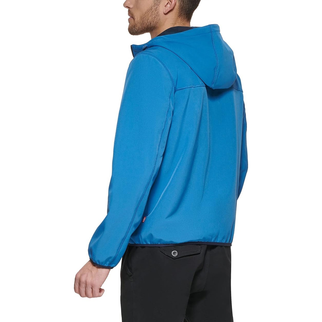 Áo Khoác Levi's Chính Hãng - Water-Resistant Soft Shell Active Hooded Jacket - Màu Xanh | JapanSport LM2MP157-blu