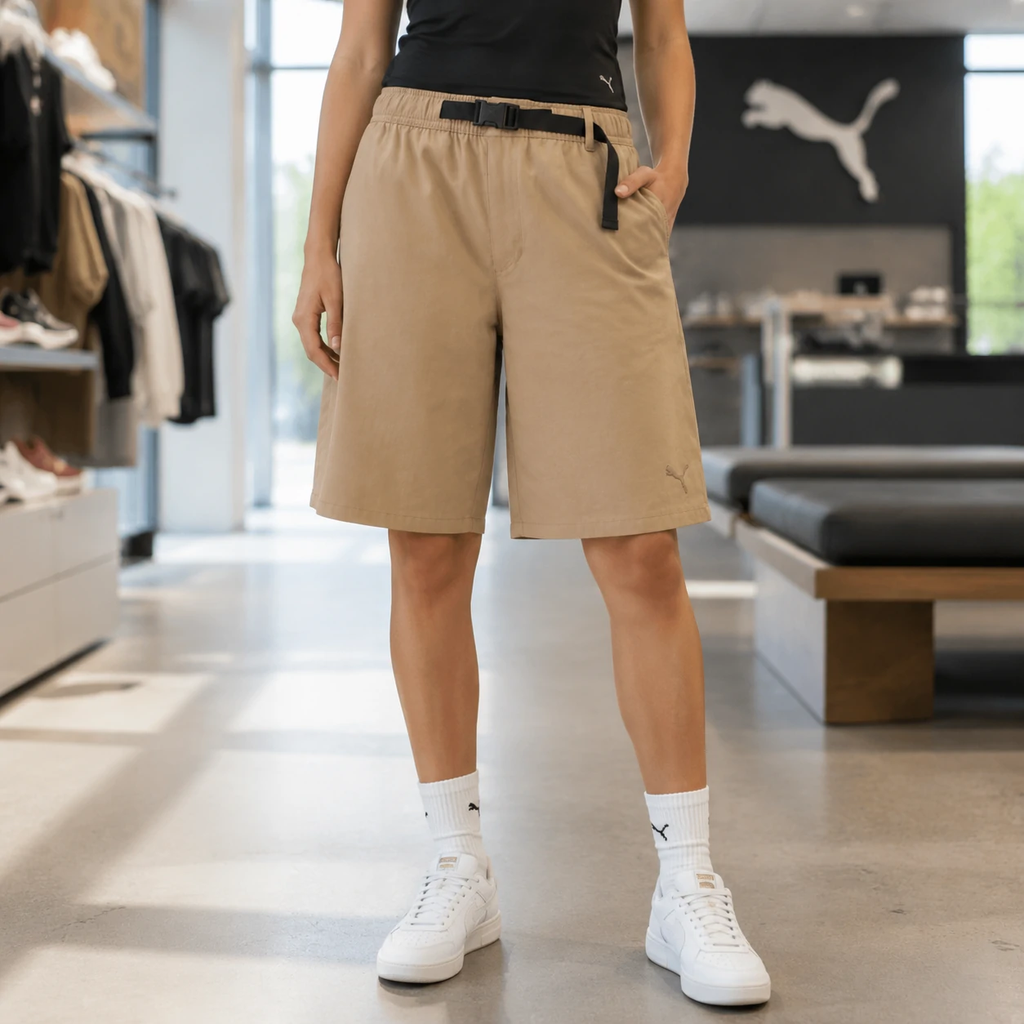 Quần Short Nữ Puma Chính Hãng - HER Shorts - Màu Nâu | JapanSport 588347-03