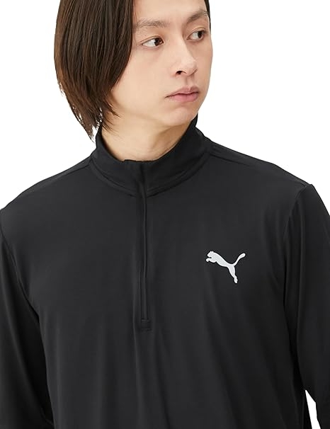Áo Khoác Puma Nam Chính Hãng - Running Favorite 1/4 Zip - Màu Đen | JapanSport 524508-01